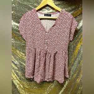 Babydoll Style henley top